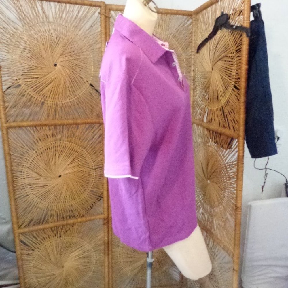 NWT Tommy Bahama Purple Island Zone S Maderia Mosaic Five O Clock SS Polo $110 - Picture 6 of 10